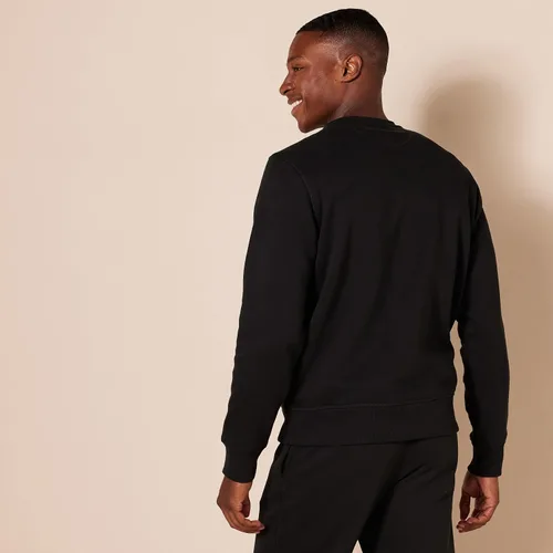 Vista 3 de Tienda Essentials - Sudadera de vellón con cuello redondo para hombre (disponible en tallas para grandes y altos)