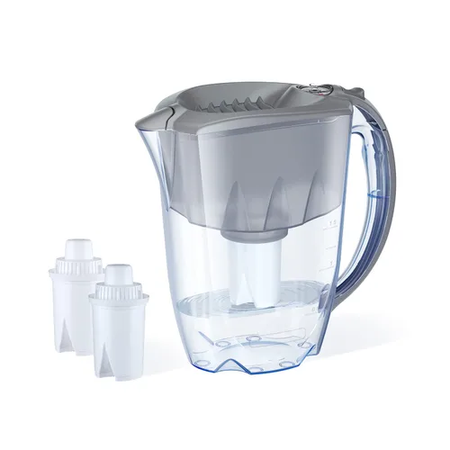 Vista 7 de AQUAPHOR - Jarra con filtro de agua ideal de 7 tazas con 1 filtro B15 - Negro