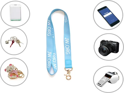 Vista 2 de REETI JW.ORG - Paquete de 2 llaveros con cordón para el cuello para hombres y mujeres, geniales cordones para llaves, tarjeta de identificación