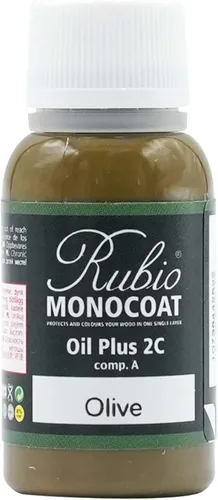 Vista 10 de Rubio Monocoat Muestra de Tinte y Acabado para Madera - Niebla 5% Aceite Plus Parte A Aceite de linaza para madera de secado rápido y ecológico