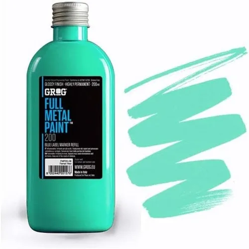 Vista 15 de Grog Ink Full Metal Paint refill 6.8 fl oz Negro