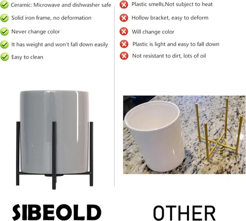 Vista 4 de Soporte para cubiertos para bodas, fiestas, hogar, cerámica, color gris