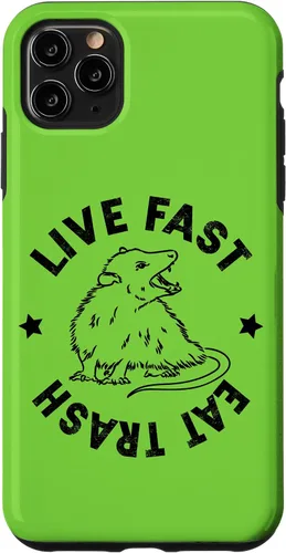 Vista 13 de iPhone 16 Funny Live Fast Eat Trash Possum Lover Case