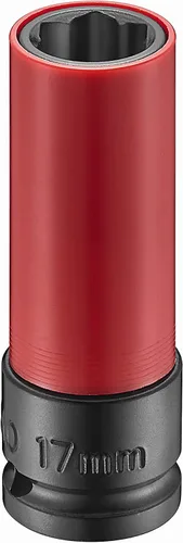 Vista 3 de Tuerca protectora de rueda de 1/2" – Tuerca de llanta convexa de cabeza de flor de 0.669 in