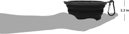 Vista 5 de Pacific Shaving Company Cuenco de viaje plegable - Tazón de afeitado, 100% silicona de grado alimenticio con mosquetón