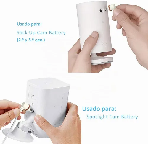 Vista 3 de Panel solar de 4 W para cámaras de exterior de anillo, 1 paquete de panel solar compatible con todas las nuevas baterías de cámara para exteriores