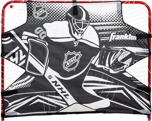 Vista 7 de Franklin Sports NHL Street Hockey Goalie Shooting Target - Shooter Tutor Hockey Goal Practice Target - Street Hockey Net Goalie Target - Easy Attach