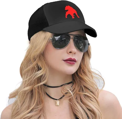 Vista 5 de Gorra de béisbol Pitbulls Pride para hombre y mujer, gorra de camionero clásica