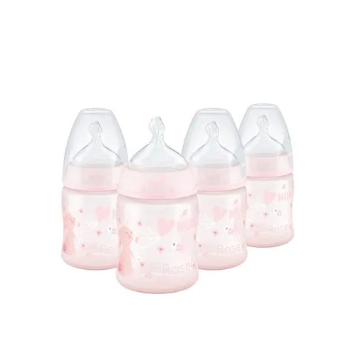 Vista 11 de NUK First Choice - Botella de flujo suave, 5 onzas, paquete de 4 Melocotón Oveja