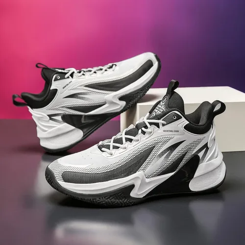 Vista 9 de ASHION Mens Basketball Shoes Breathable Walking Sneakers Professional Basketball Sports Tennis Running Shoes