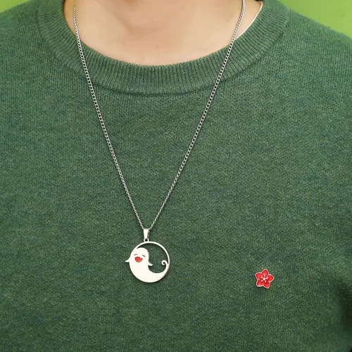 Vista 7 de Boryeer Genshin Impact - Collar de cosplay de personajes de Hu Tao, lindo fantasma de Halloween, regalos para los amantes del anime