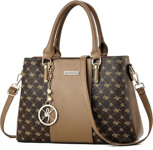 Vista 21 de KURGOOL Bolsos y bolsos de mano para mujer, bolso de hombro con asa superior, bolsa de mensajero para mujer