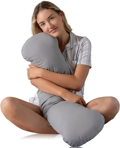 Vista 8 de SleepCloud Almohada corporal con peso de 6.5 libras, cubierta de Tencel