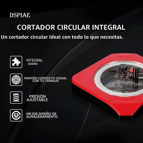 Vista 9 de DSPIAE Cortador circular integral rotatorio integral (0.039-1.969 in) círculo