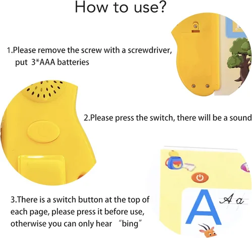 Vista 5 de Juguetes del alfabeto ruso para niños, letras, palabras y música, aprendizaje del idioma ruso, libros interactivos electrónicos en ruso para niños