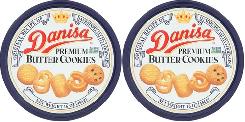 Vista 9 de Danisa, Lata de galletas de mantequilla, 16 onzas