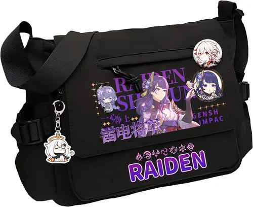 Vista 9 de Game Handbag Crossbody Bag, Cute Single Shoulder Bag, Adult 3D Print Anime Backpack Black-2
