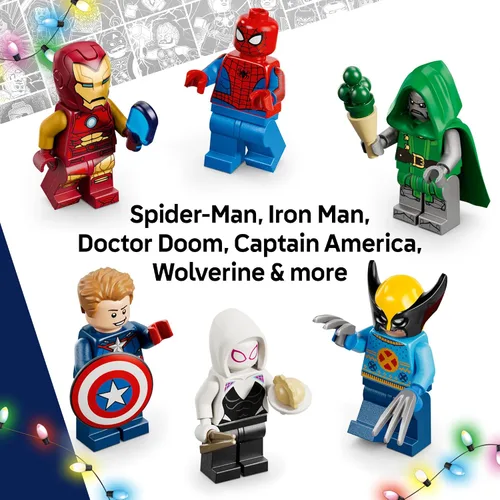 Vista 5 de LEGO Marvel Calendario de Adviento 2026 76340