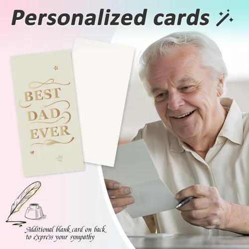 Vista 4 de Regalo para papá, campanillas de viento negras de 25 pulgadas, regalos de cumpleaños para papá de hija e hijo, regalos de papá para el día