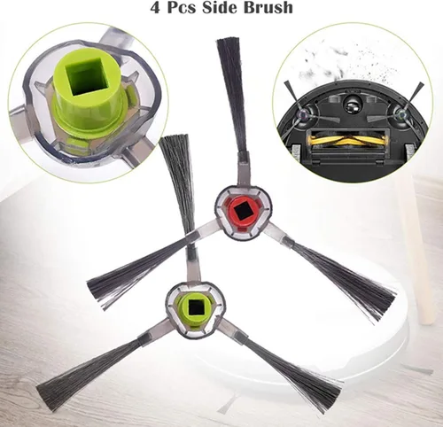 Vista 6 de Kit de filtro y cepillo de repuesto para ECOVACS DEEBOT 900 901 Aspiradora robótica Accesorios Piezas