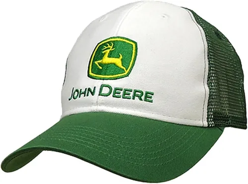 Vista 176 de John Deere Gorra de béisbol con logotipo y malla trasera con contraste, para hombre
