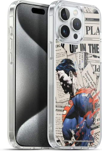Vista 60 de Head Case Designs Officially Licensed Superman DC Comics Collage 80th Anniversary Gel Case [Military Grade Protection] Compatible with Apple iPhone