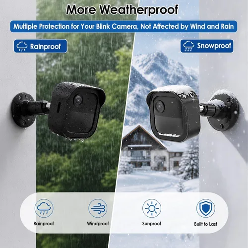 Vista 5 de Outdoor Camera Mount for Blink Outdoor 4/Outdoor 2K+/3rd Gen, Waterproof 360°Adjustable Camera Wall Mount Bracket for Blink Outdoor Camera, Camera