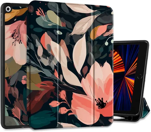 Vista 13 de DONGKE Funda compatible con iPad de 10.2 pulgadas 2021 2020 2019 iPad de 9ª/8ª/7ª generación con soporte para lápices, funda protectora delgada