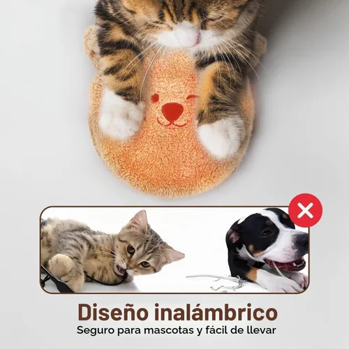 Vista 5 de ALL FOR PAWS Almohadilla térmica para gatos para microondas con 2 fundas, almohadilla térmica para mascotas para gatitos, cama térmica para mascotas