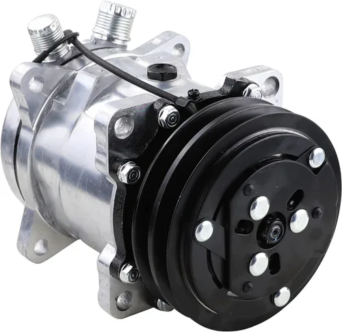 Vista 3 de Compresor universal del A/C con 2PK embrague SD 507 estilo 5H11 R134a V correa 12V