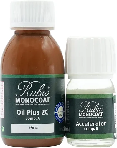 Vista 122 de Rubio Monocoat Tinte y acabado para madera de 650 pies cuadrados - Niebla 5% Oil Plus 2C Aceite de linaza ecológico de secado rápido