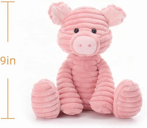 Vista 9 de Albaricoque Cordero Peluche Juguetes Pana Cerdo Suave Peluche Peluche 9