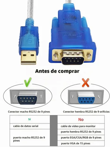 Vista 3 de DTECH Cable adaptador de puerto serie USB 2.0 a RS232 DB9 de 10 pies con chipset FTDI compatible con Windows 11 10 8 7 y Mac Linux