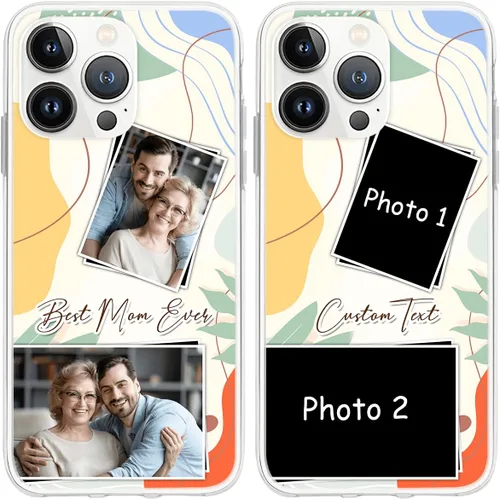 Vista 8 de CUBICER Fundas personalizadas para teléfono con foto personalizada de cumpleaños, a prueba de golpes, texto personal, funda transparente, regalos
