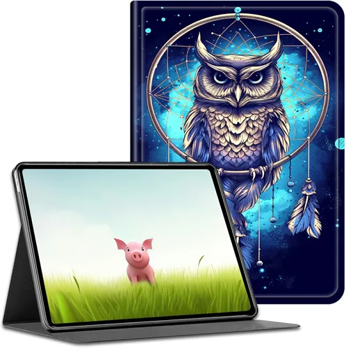 Vista 18 de Funda para tablet Amazon Kindle Fire HD 8/HD 8 Plus versión 2022/2020 (12ª/10ª generación), fundas antideslizantes multiángulo con función de Pinos