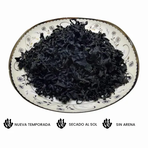 Vista 3 de YUHO Wakame - Algas marinas de 8 onzas secas Wakame veganas sin OMG para sopa de miso, 8.01 oz