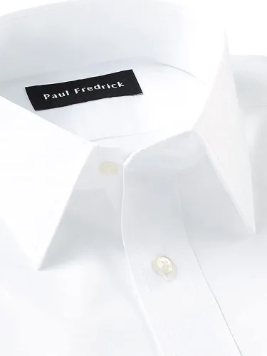 Vista 3 de Paul Fredrick Camisa de vestir de algodón de 2 capas sin planchar para hombre