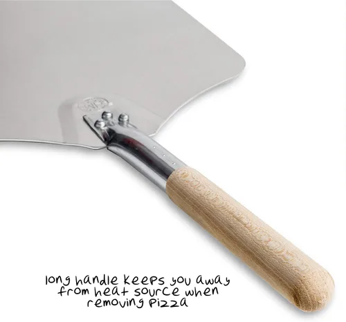 Vista 5 de Kitchen Supply - Palas de aluminio para pizza con mango de madera