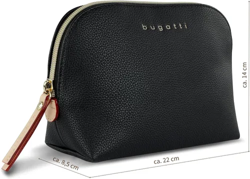 Vista 2 de bugatti Ella - Bolsa de cosméticos de alta calidad, bolsa de lavado, neceser de tocador, negro, S, bolsa de cosméticos