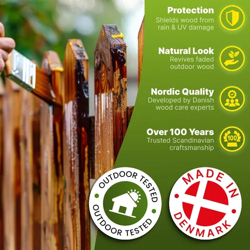 Vista 6 de Nordicare Aceite de teca para muebles de exterior, 16.9 onzas – Aceite de madera de exterior y sellador para teca, acacia, roble y más, ayuda a