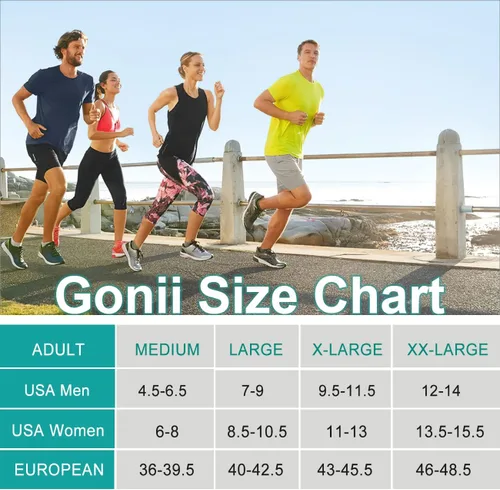 Vista 2 de Gonii Ankle Socks Womens Running No Show Socks Compression Athletic Low Socks 5-Pairs
