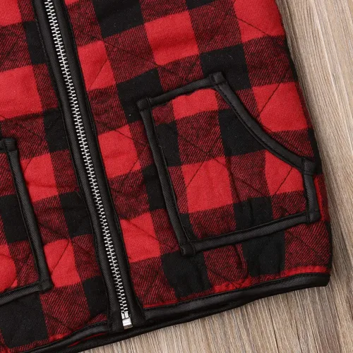 Vista 6 de Chaleco para bebé niña y niño, ropa de otoño e invierno, chaleco de sherpa, sin mangas, chaqueta para niños