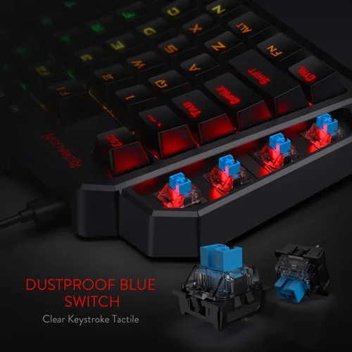 Vista 9 de Redragon Paquete de teclado para juegos M908 MMO Mouse K585