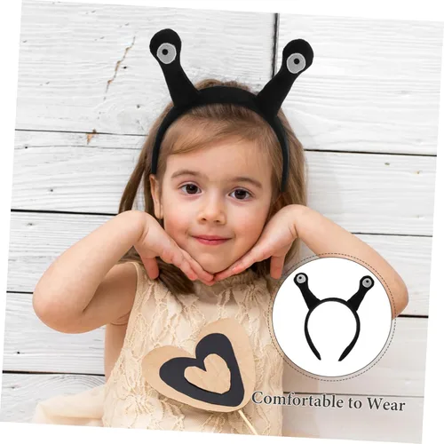Vista 6 de FRCOLOR Aros de antena para el pelo para niños y niñas, diadema de antena de caracol para máscaras y fiestas de Halloween, accesorios para niños