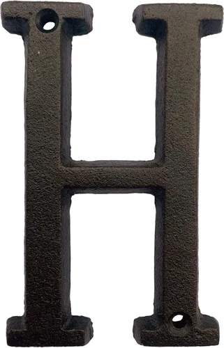 Vista 10 de BetLight Número de casa de hierro fundido de 5.5 pulgadas de alto, números de dirección de casa sólidos, elegante acabado marrón negro, fácil