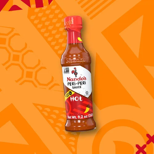 Vista 2 de Nandos PERi PERi - Salsas picantes, condimentos o marinados para alas, pescado, carne, arroz o verduras, sin colores ni sabores artificiales, sin