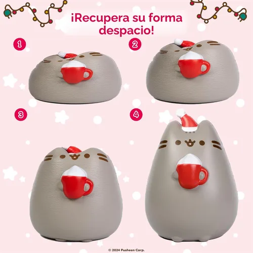 Vista 4 de Hamee Pusheen - Juguete de Navidad Jumbo Squishy coleccionable de SquiSHU