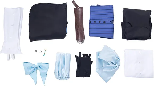 Vista 6 de NGOVINY Disfraz unisex de Vanitas para cosplay con diseño de Vanitas