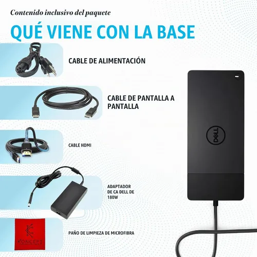 Vista 2 de WD22TB4 Dell Thunderbolt 4 Dock, estación de acoplamiento de 40 Gbps USB-C