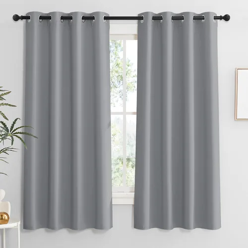 Vista 53 de RYB HOME - Cortinas para armario de 36 pulgadas, cortinas para oscurecer la habitación con ojales resistentes a la oxidación, cortinas de Aqua